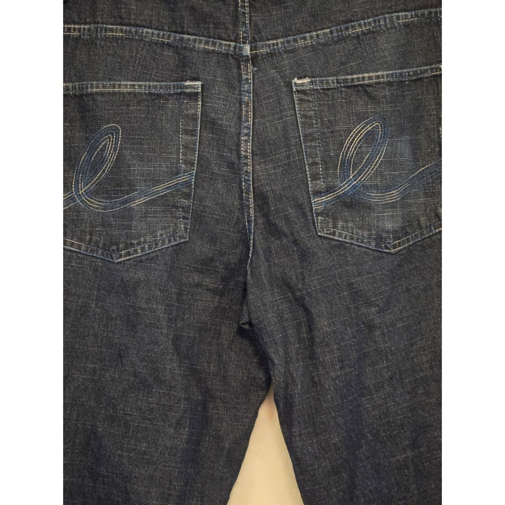 Evolution 1972 Extra Baggy Jeans Mens‎ 38x29 Dark Wash Wide Leg Denim Streetwear - Picture 4 of 10